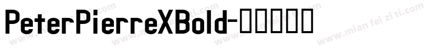 PeterPierreXBold字体转换