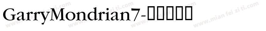 GarryMondrian7字体转换