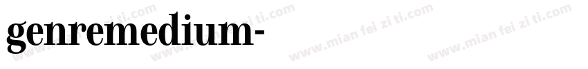 genremedium字体转换