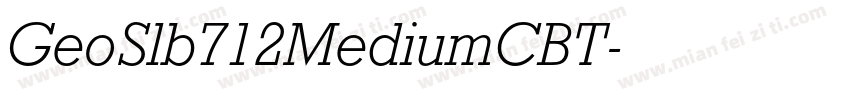 GeoSlb712MediumCBT字体转换