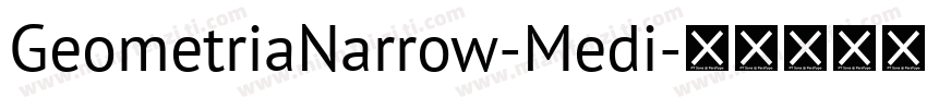 GeometriaNarrow-Medi字体转换