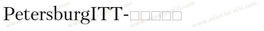 PetersburgITT字体转换