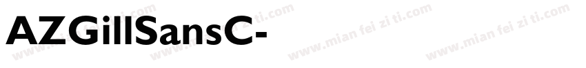 AZGillSansC字体转换
