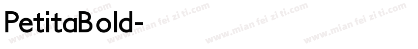 PetitaBold字体转换