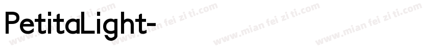 PetitaLight字体转换