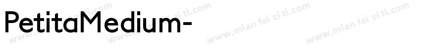 PetitaMedium字体转换