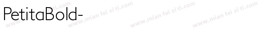 PetitaBold字体转换