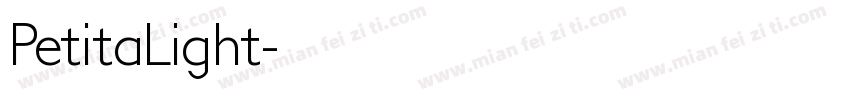 PetitaLight字体转换