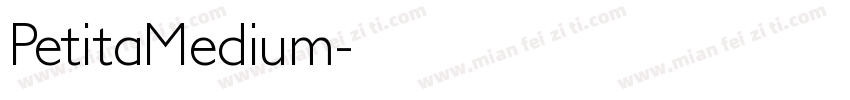 PetitaMedium字体转换