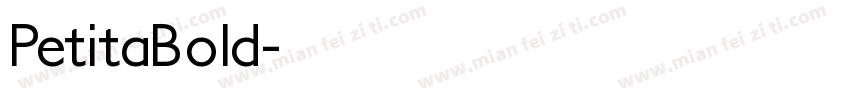 PetitaBold字体转换