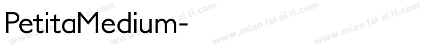 PetitaMedium字体转换