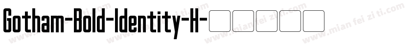 Gotham-Bold-Identity-H字体转换