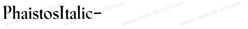 PhaistosItalic字体转换
