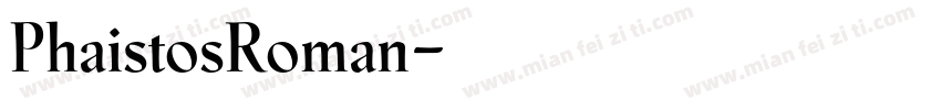 PhaistosRoman字体转换