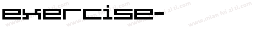 exercise字体转换