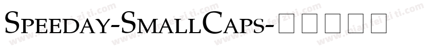 Speeday-SmallCaps字体转换
