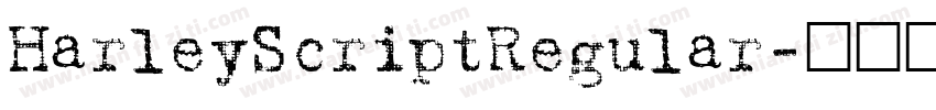 HarleyScriptRegular字体转换