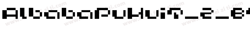 AlbabaPuHuiT_2_85_Bold字体转换