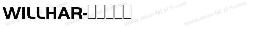 WILLHAR字体转换