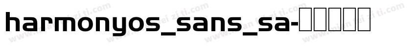 harmonyos_sans_sa字体转换