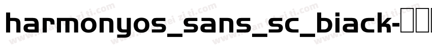 harmonyos_sans_sc_biack字体转换