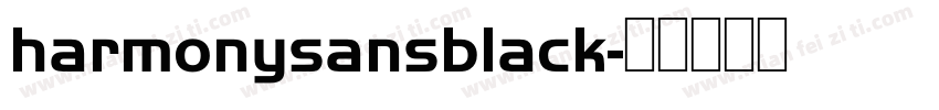 harmonysansblack字体转换