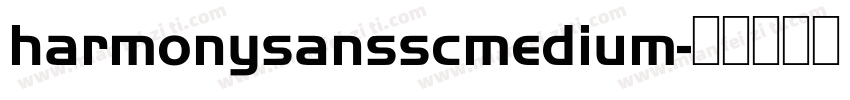 harmonysansscmedium字体转换