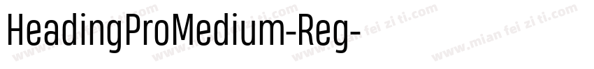 HeadingProMedium-Reg字体转换