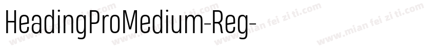 HeadingProMedium-Reg字体转换