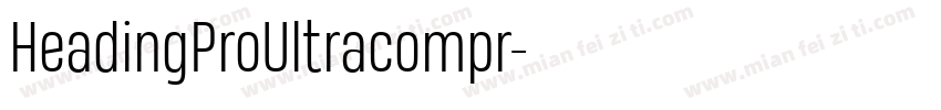 HeadingProUltracompr字体转换