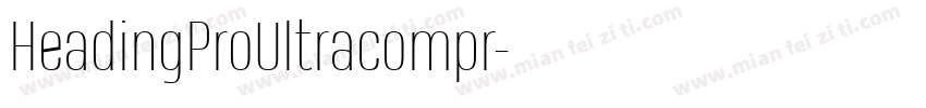 HeadingProUltracompr字体转换