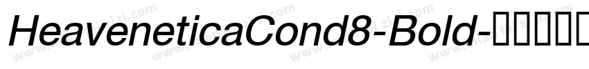 HeaveneticaCond8-Bold字体转换
