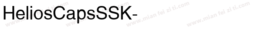 HeliosCapsSSK字体转换