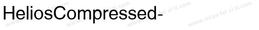 HeliosCompressed字体转换