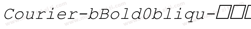 Courier-bBold0bliqu字体转换