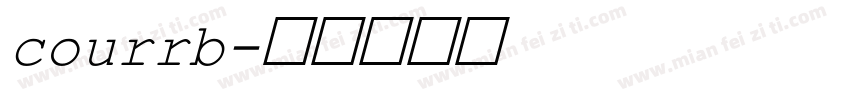 courrb字体转换