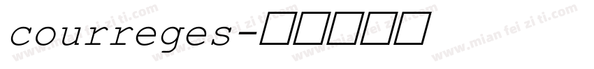 courreges字体转换