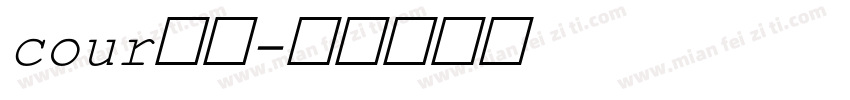 cour字体字体转换