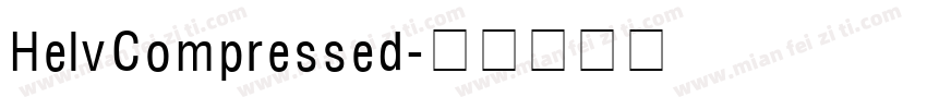 HelvCompressed字体转换