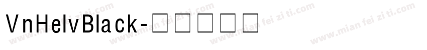 VnHelvBlack字体转换