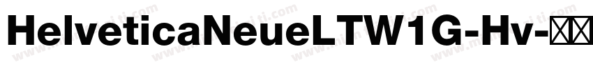 HelveticaNeueLTW1G-Hv字体转换