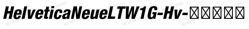 HelveticaNeueLTW1G-Hv字体转换