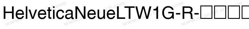 HelveticaNeueLTW1G-R字体转换
