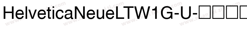 HelveticaNeueLTW1G-U字体转换