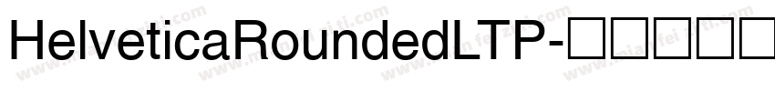 HelveticaRoundedLTP字体转换