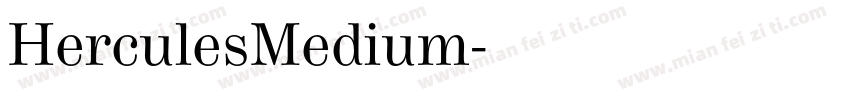 HerculesMedium字体转换