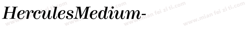 HerculesMedium字体转换