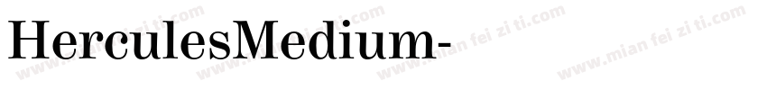 HerculesMedium字体转换