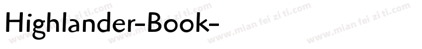Highlander-Book字体转换