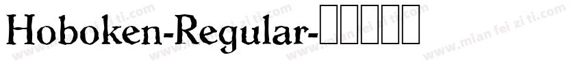 Hoboken-Regular字体转换